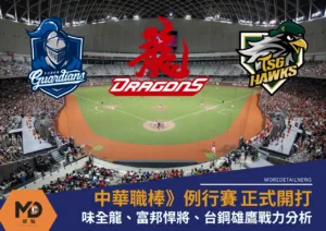 中職例行賽開打戰力分析、味全龍、富邦悍將與台鋼雄鷹一次看