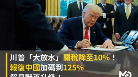 川普對中國課125%關稅！中美貿易戰升溫再掀全球動盪
