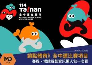 讀點體育》114年全中運比賽項目賽程、場館規劃資訊懶人包一次看