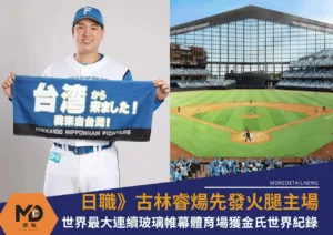 日職》古林睿煬先發火腿主場ES CON FIELD球場獲金氏世界紀錄