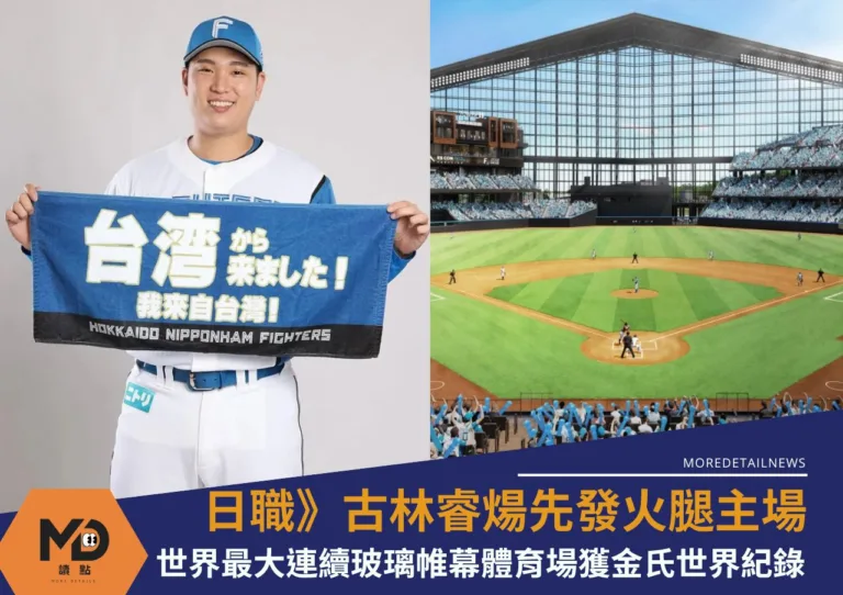 日職》古林睿煬先發火腿主場ES CON FIELD球場獲金氏世界紀錄