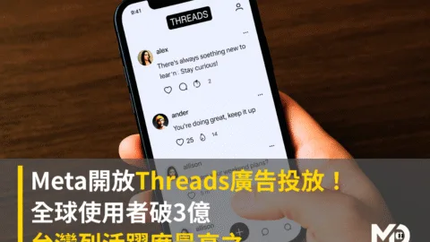 Meta開放Threads廣告投放！全球使用者破3億 台灣列活躍度最高之一