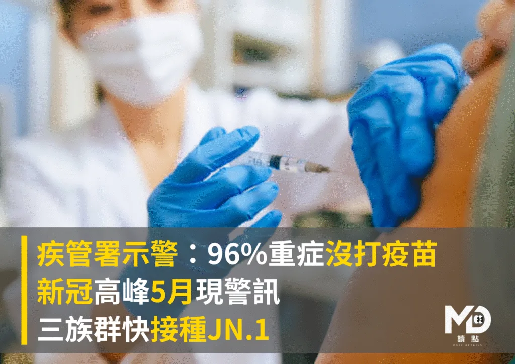 疾管署示警：重症多沒打疫苗　新冠高峰5月現警訊、快接種JN.1