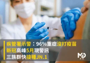疾管署示警：重症多沒打疫苗　新冠高峰5月現警訊、快接種JN.1