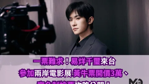 一票難求！易烊千璽來台參加兩岸電影展 黃牛票開價3萬、實名制搶票攻略公開！