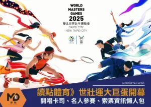 世壯運》雙北世界壯年運動會大巨蛋開幕卡司、名人參賽、索票資訊懶人包