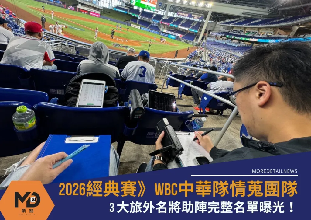 2026經典賽》WBC中華隊情蒐團隊 3大旅外名將助陣完整名單曝光!
