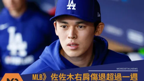 MLB》佐佐木朗希右肩傷勢進入復健期　道奇最新傷情報告出爐