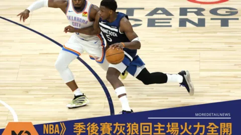 NBA》季後賽灰狼回主場火力全開痛宰雷霆　系列戰扳成 1：2
