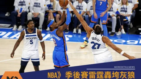 NBA》季後賽雷霆轟垮灰狼晉級總冠軍賽　睽違13年再闖巔峰對決