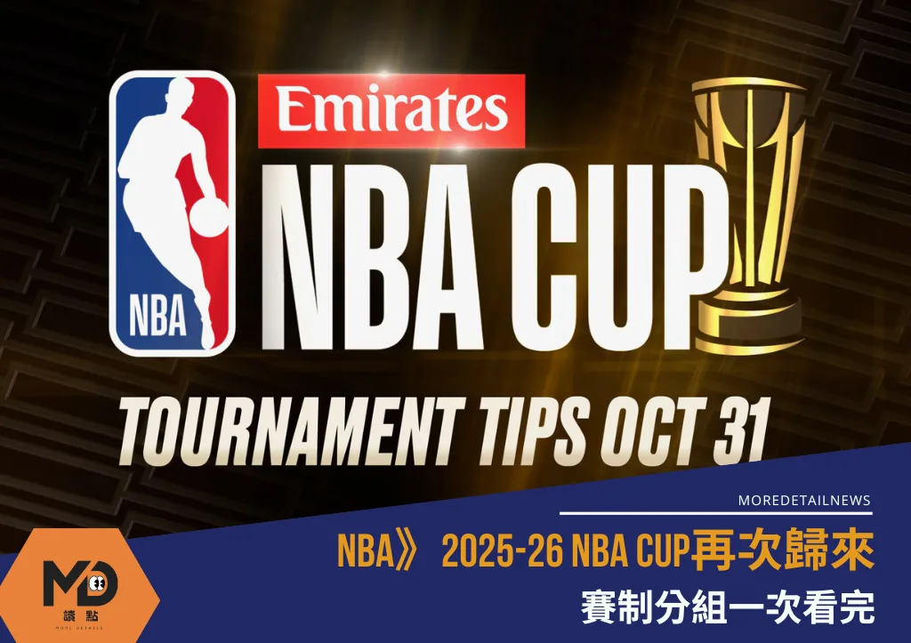 NBA》2025-26NBA CUP再次歸來，賽制分組一次看完