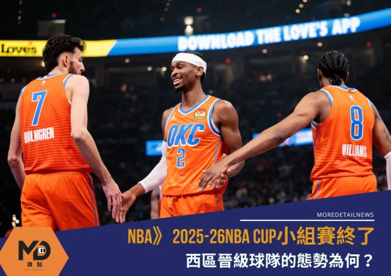 NBA》2025-26NBA CUP小組賽終了，西區晉級球隊的態勢為何？