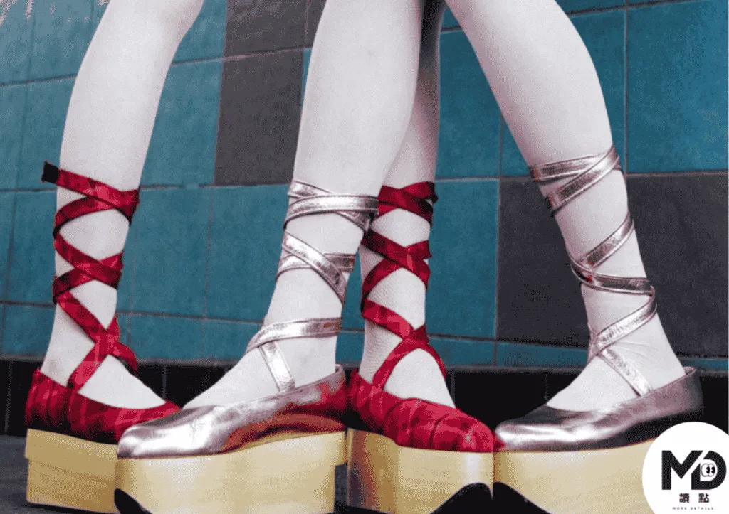 Rocking Horse Ballerina 厚底鞋 粉紅(亞洲獨家) /32,400元,紅色/31,300元(圖/品牌提供)