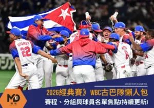 2026WBC古巴隊懶人包：賽程、分組與球員名單焦點(持續更新)