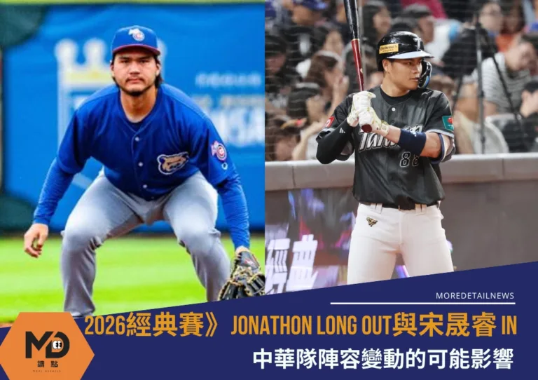 2026經典賽》Jonathon Long Out與宋晟睿 in 中華隊陣容變動的可能影響