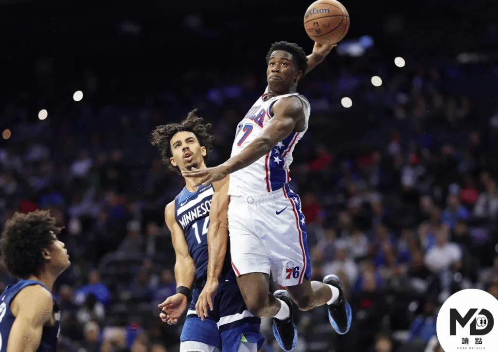 VJ艾吉康是體能怪，76人未來的側翼基石