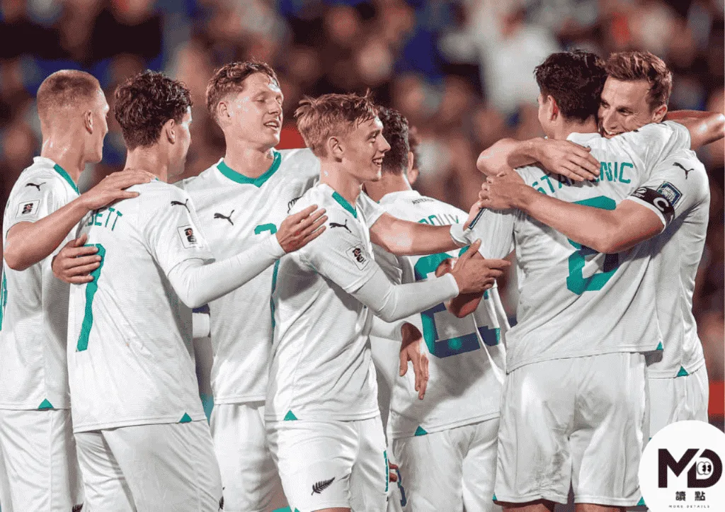 大洋洲首次獲得直接晉級名額,圖為紐西蘭