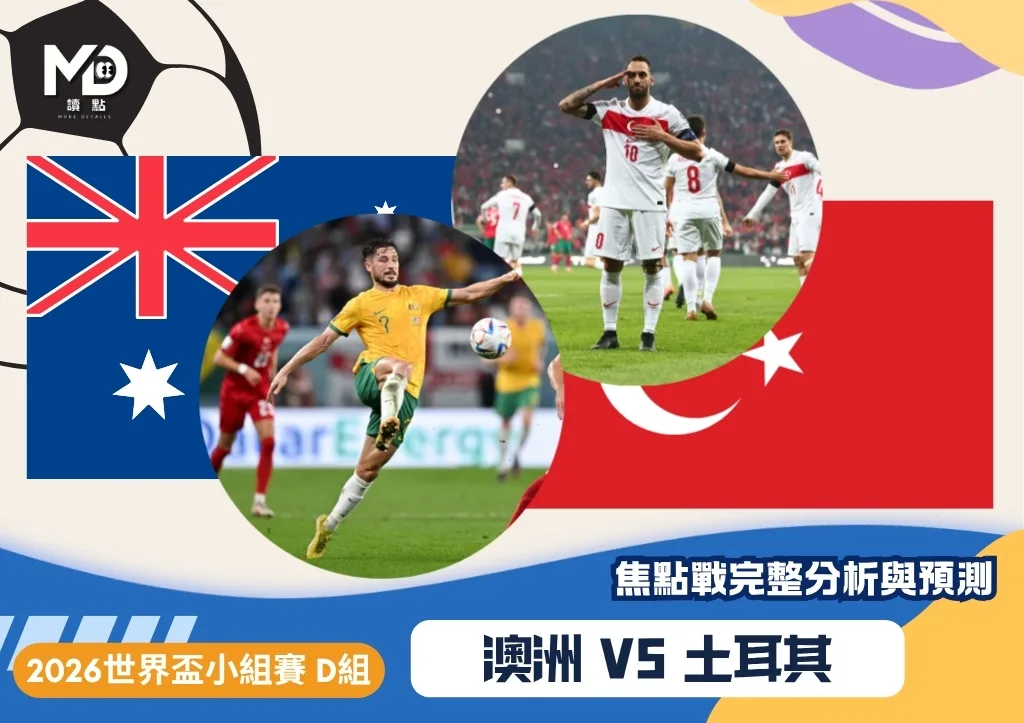 澳洲vs土耳其|2026世界盃D組焦點戰完整分析與預測