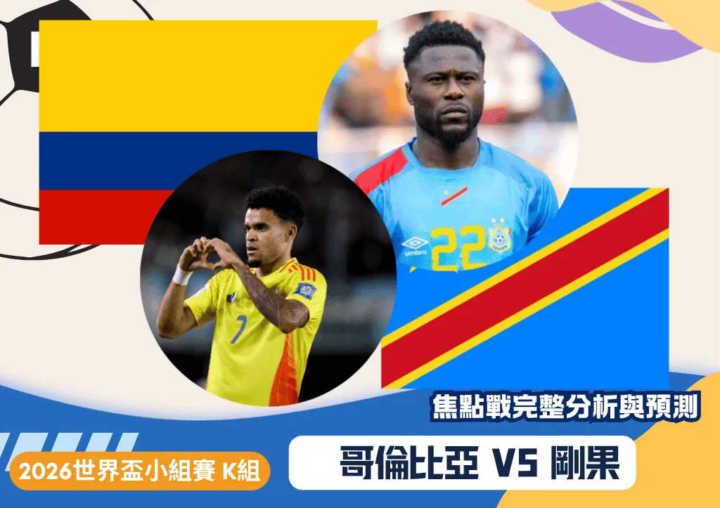 哥倫比亞vs剛果|2026世界盃K組焦點戰完整分析與預測