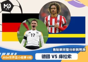 德國vs庫拉索｜2026世界盃E組焦點戰完整分析與預測