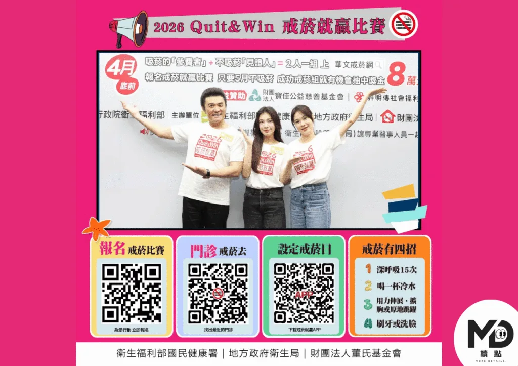 2026戒菸就贏比賽開跑！報名時間、獎金8萬元與參賽資格完整整理