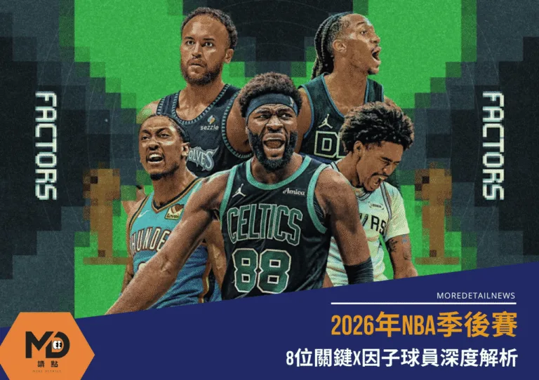 2026年NBA季後賽 8位關鍵X因子球員