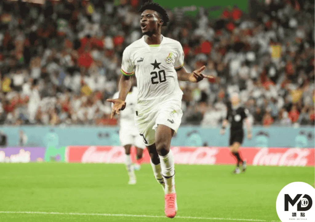 穆罕默德．庫杜斯（Mohammed Kudus）是迦納的核心球員