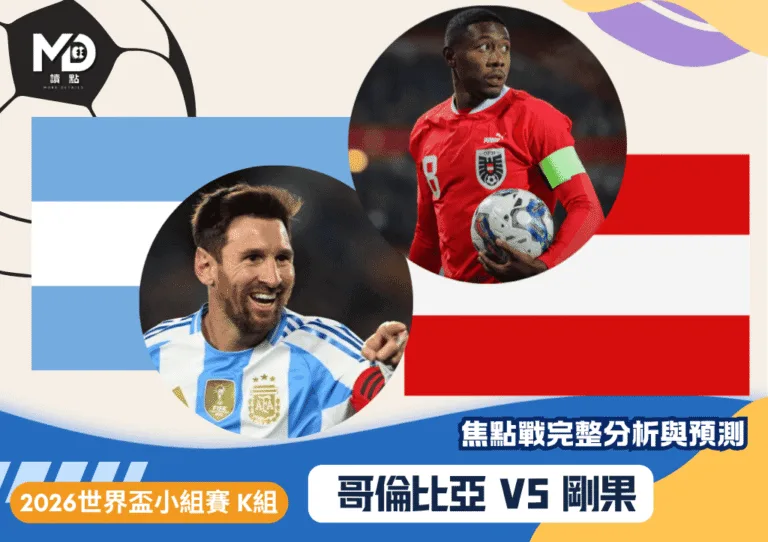 阿根廷VS奧地利｜2026世界盃J組焦點戰完整分析與預測