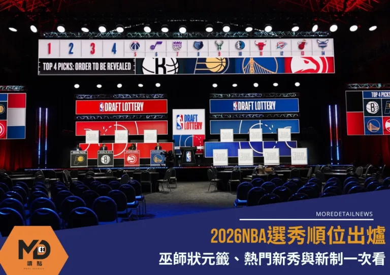 2026NBA選秀順位出爐：巫師狀元籤、熱門新秀與新制一次看
