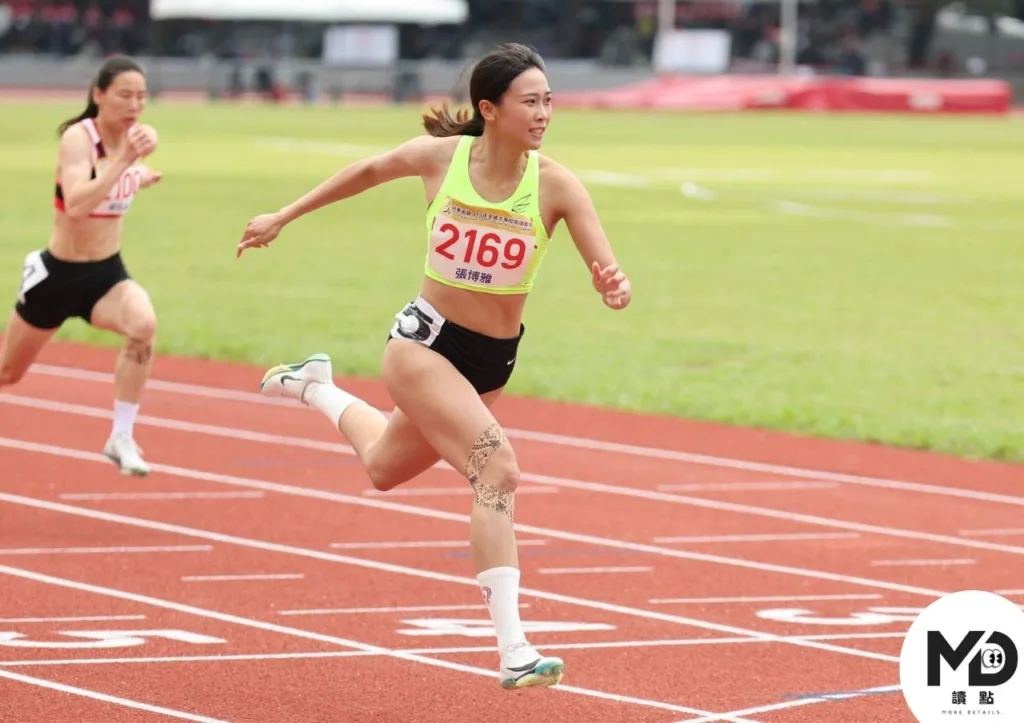 張博雅女子組100公尺跨欄決賽跑出13秒12(圖/運發中心提供)