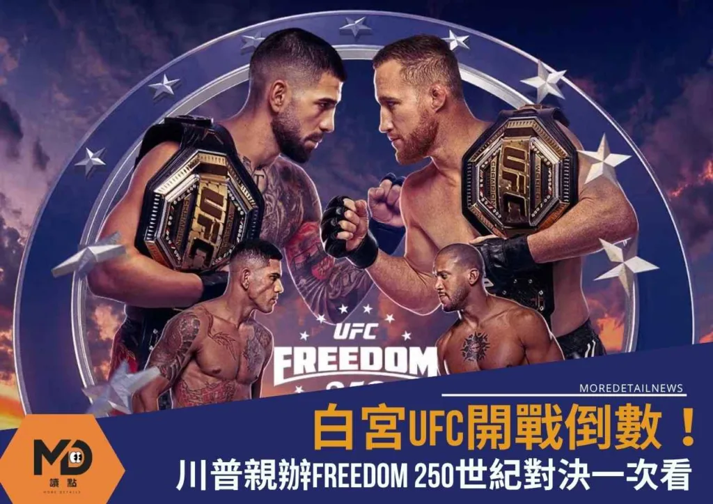 白宮UFC開戰倒數!川普親辦Freedom 250世紀對決一次看
