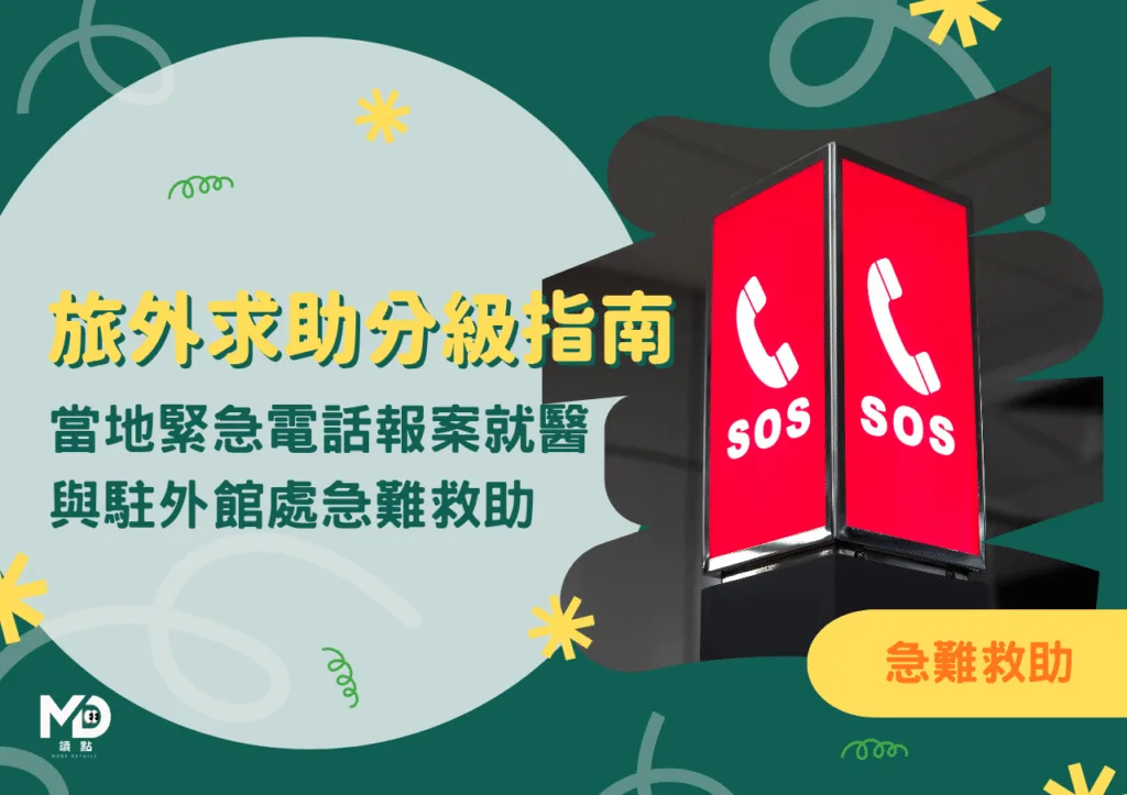 旅外求助分級指南:當地緊急電話、駐外館處急難救助與報案就醫
