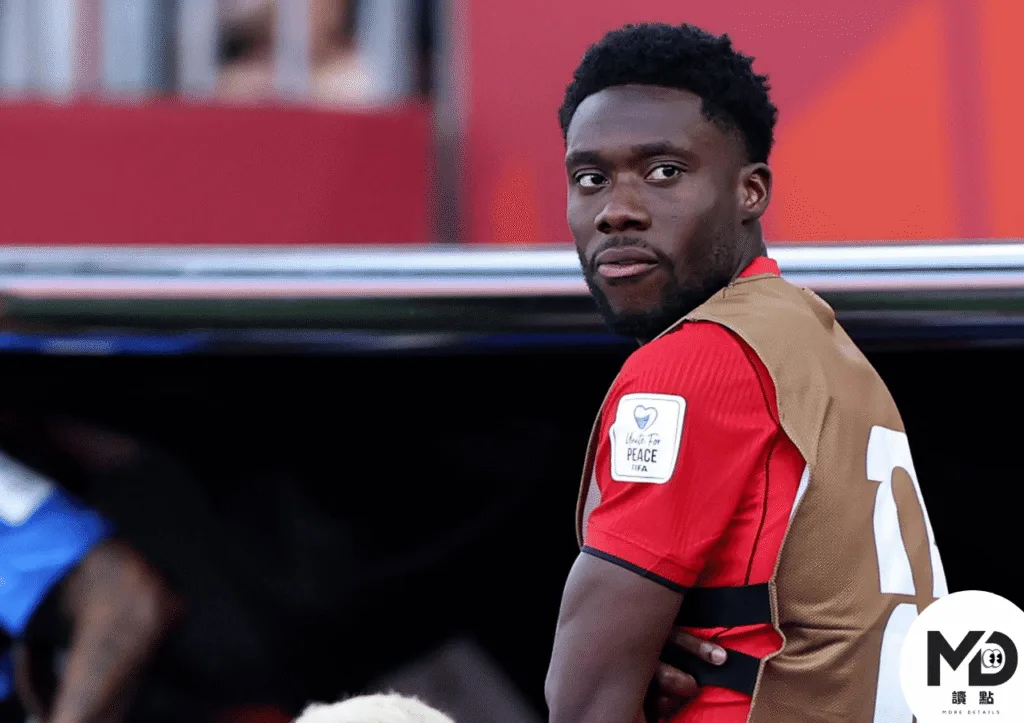 戴維斯(Alphonso Davies)腿傷缺陣