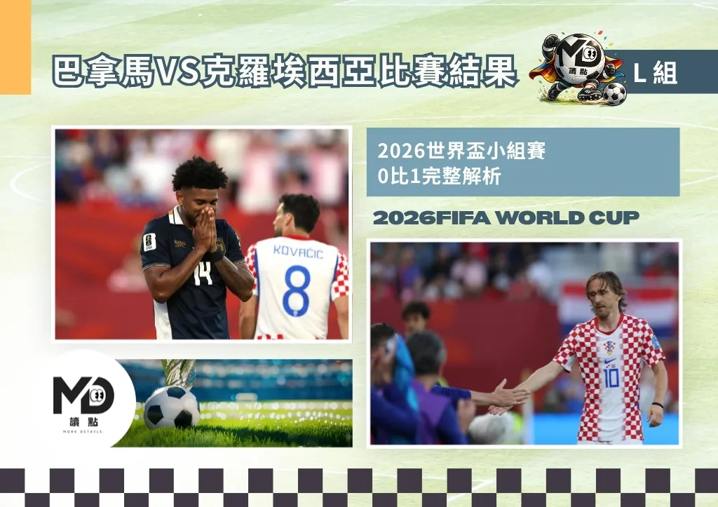 L組巴拿馬VS克羅埃西亞比賽結果|布迪米爾替補致勝一擊1-0回顧