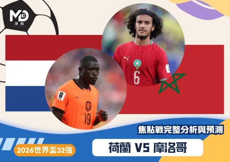 荷蘭vs摩洛哥|2026世界盃32強對戰焦點預測