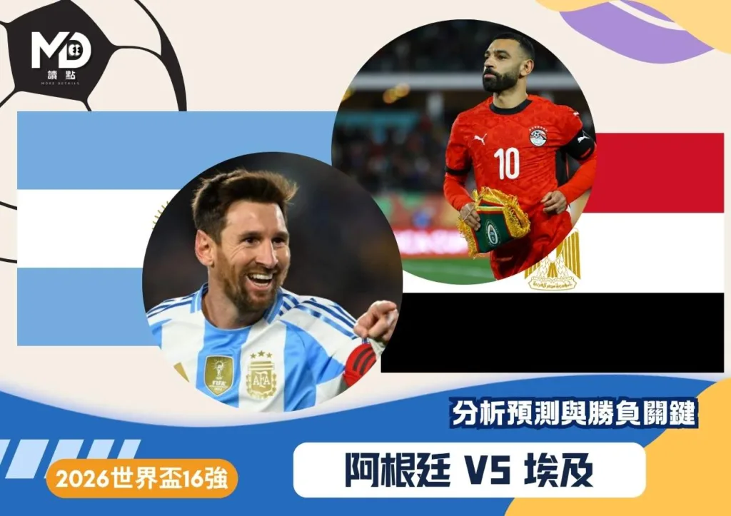 阿根廷VS埃及|2026世界盃16強分析預測與勝負關鍵