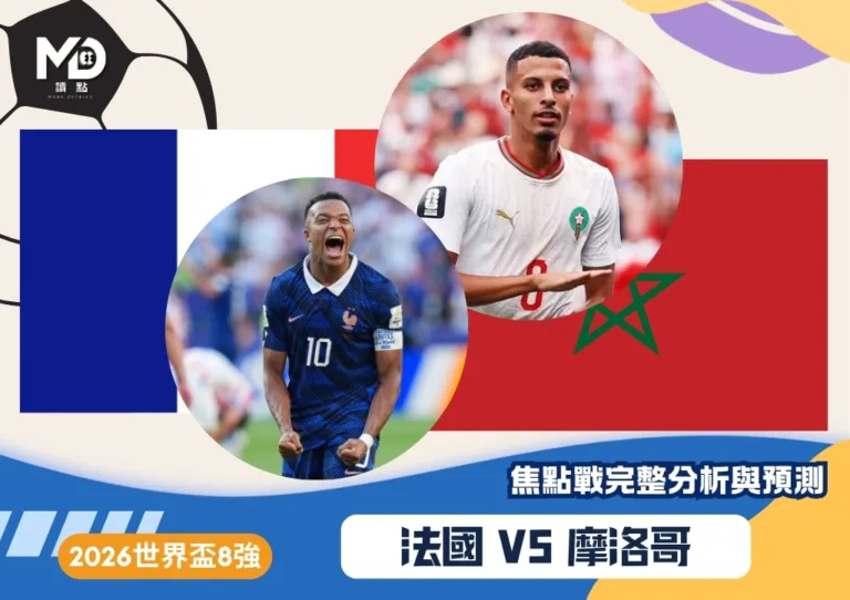 法國vs摩洛哥|2026世界盃8強對戰焦點預測