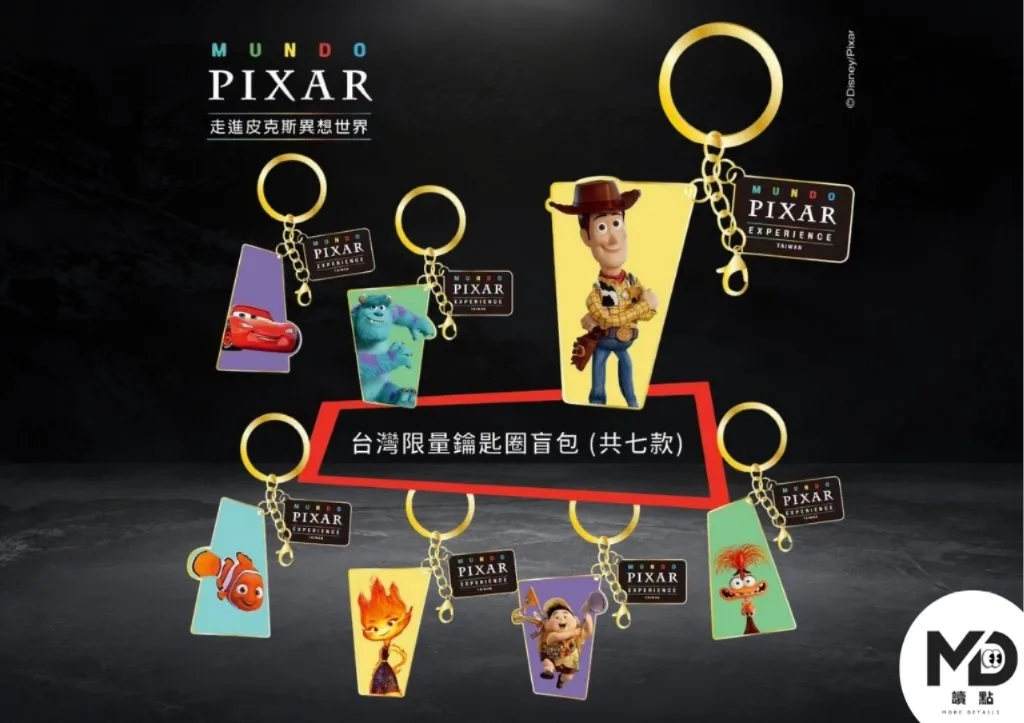 皮克斯世界巡迴展早鳥票限量鑰匙圈